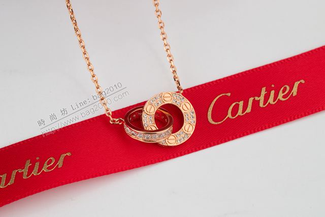Cartier首飾 卡地亞雙面帶項鏈 卡地亞Love系列  zgk1469